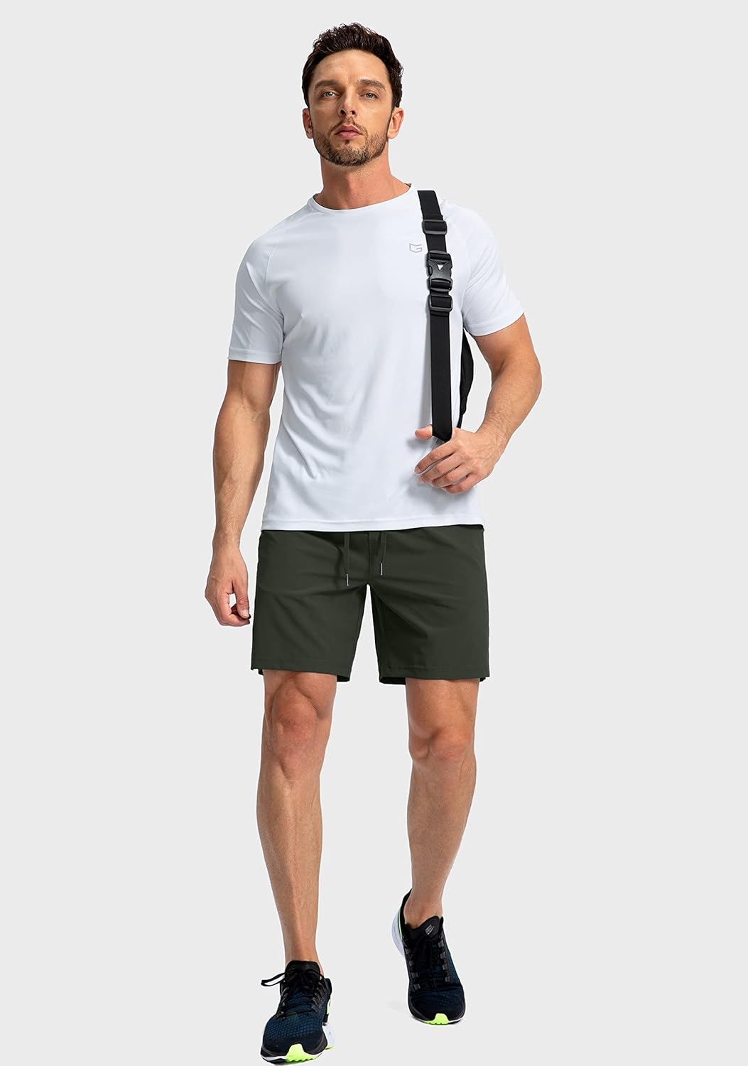 Soothfeel Men's Running Shorts with Zipper Pockets 9"/ 7"/ 5" Quick Dry Eight Basketball Gym Workout Athletic Shorts