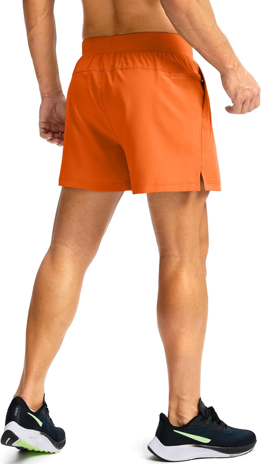 Soothfeel Men's Running Shorts with Zipper Pockets 9"/ 7"/ 5" Quick Dry Eight Basketball Gym Workout Athletic Shorts