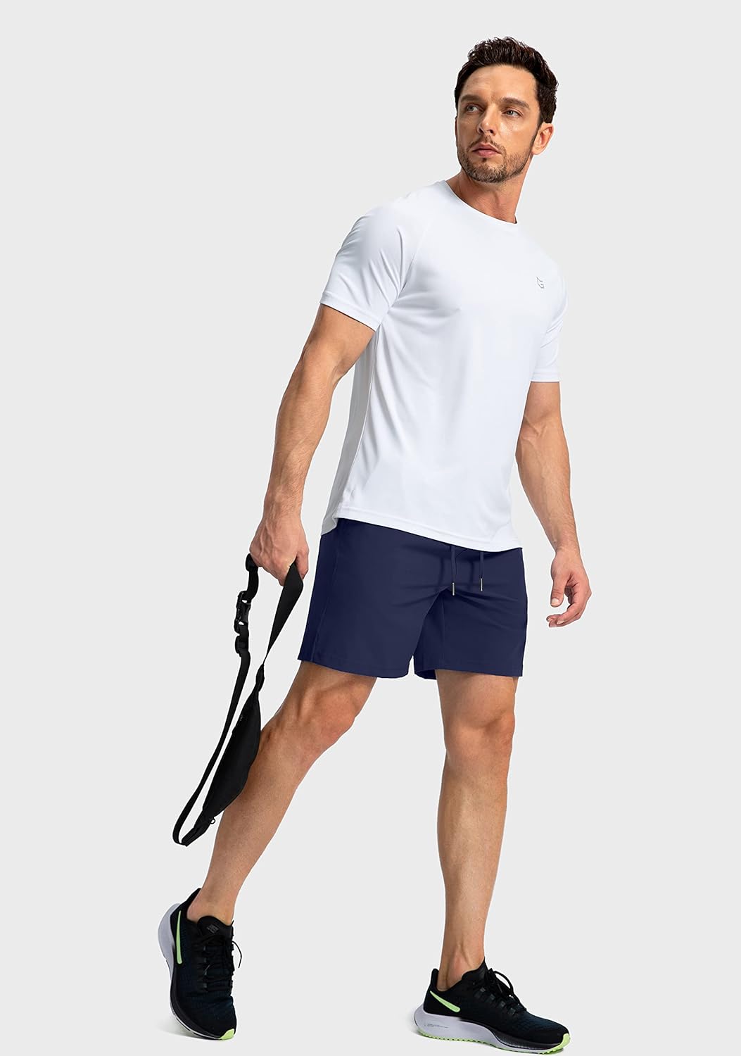 Soothfeel Men's Running Shorts with Zipper Pockets 9"/ 7"/ 5" Quick Dry Eight Basketball Gym Workout Athletic Shorts