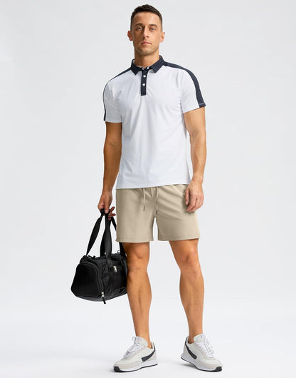 Soothfeel Men's Running Shorts with Zipper Pockets 9"/ 7"/ 5" Quick Dry Eight Basketball Gym Workout Athletic Shorts