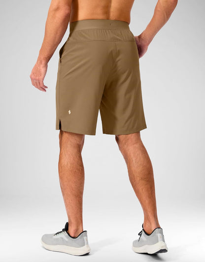 Soothfeel Men's Running Shorts with Zipper Pockets 9"/ 7"/ 5" Quick Dry Eight Basketball Gym Workout Athletic Shorts