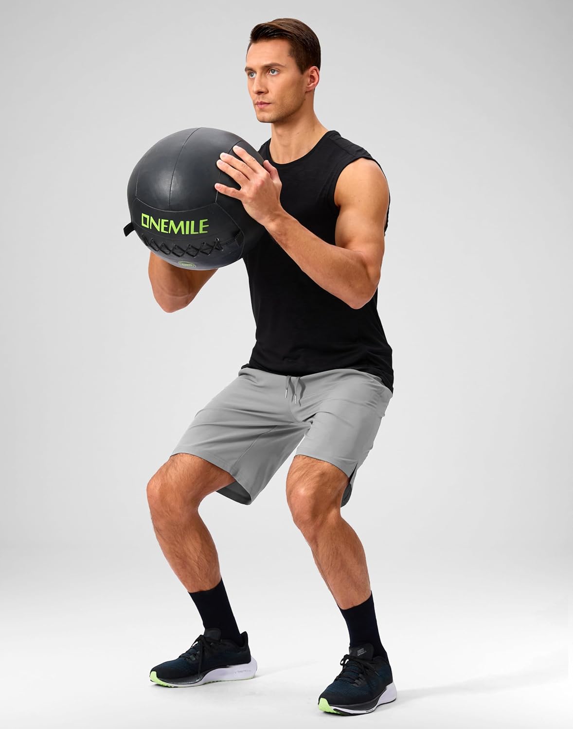 Soothfeel Men's Running Shorts with Zipper Pockets 9"/ 7"/ 5" Quick Dry Eight Basketball Gym Workout Athletic Shorts