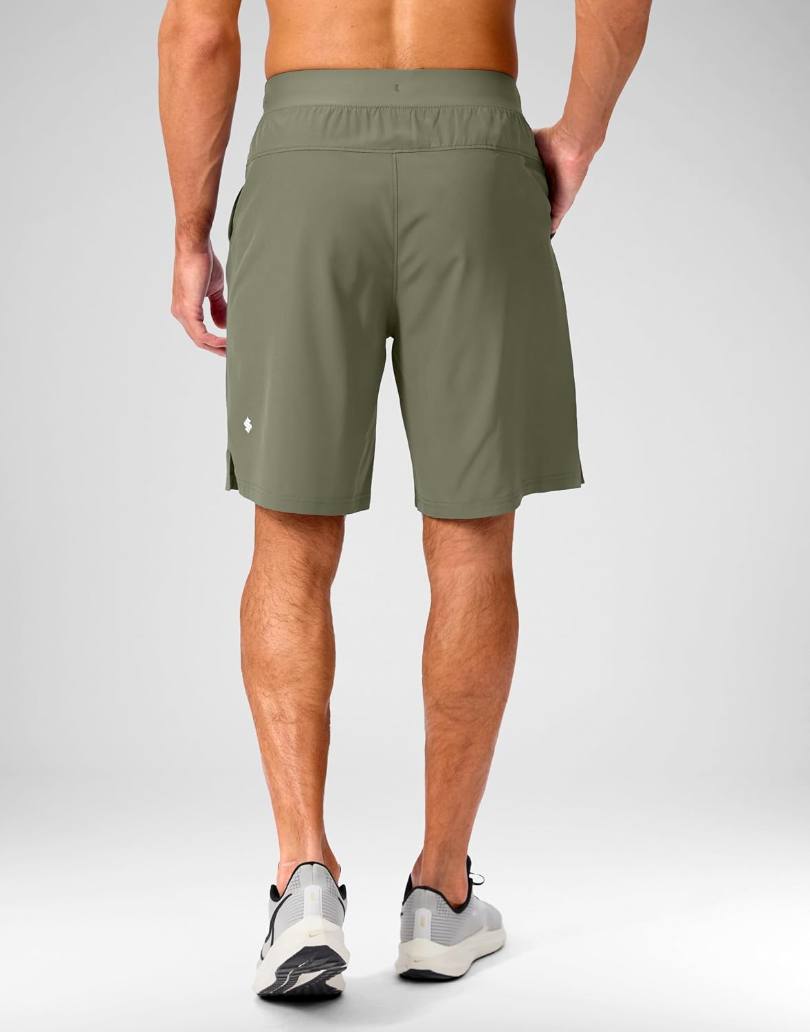 Soothfeel Men's Running Shorts with Zipper Pockets 9"/ 7"/ 5" Quick Dry Eight Basketball Gym Workout Athletic Shorts