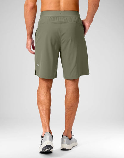 Soothfeel Men's Running Shorts with Zipper Pockets 9"/ 7"/ 5" Quick Dry Eight Basketball Gym Workout Athletic Shorts