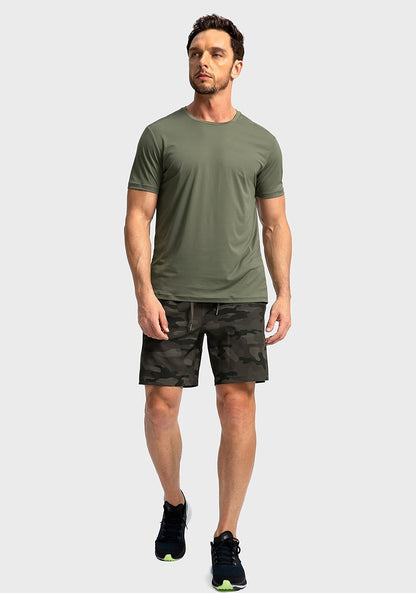 Soothfeel Men's Running Shorts with Zipper Pockets 9"/ 7"/ 5" Quick Dry Eight Basketball Gym Workout Athletic Shorts