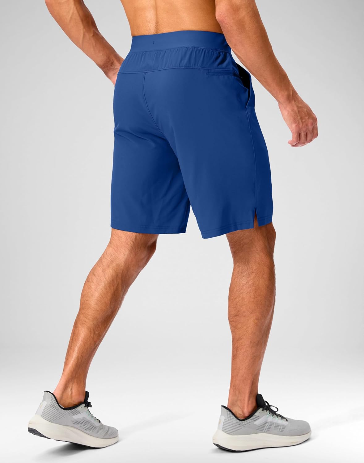 Soothfeel Men's Running Shorts with Zipper Pockets 9"/ 7"/ 5" Quick Dry Eight Basketball Gym Workout Athletic Shorts