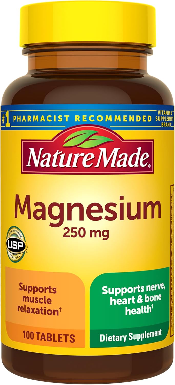 Nature Made Magnesium Oxide 250 mg, 100 Tablets