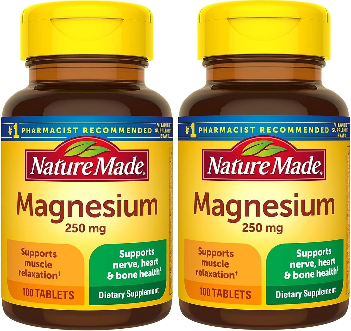 Nature Made Magnesium Oxide 250 mg, 100 Tablets