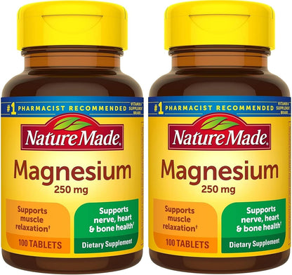 Nature Made Magnesium Oxide 250 mg, 100 Tablets