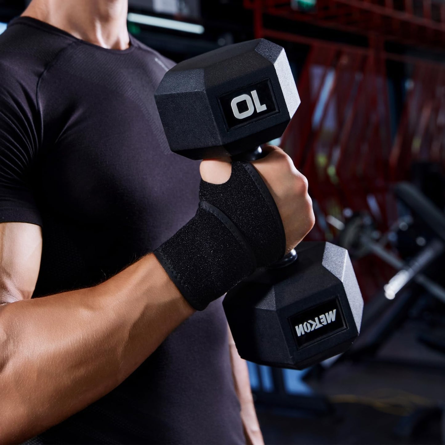 Wrist Brace Wrist Wraps for Carpal Tunnel 2 Pack Wrist Brace Compression Straps Hand Support, Adjustable Wrist Support for Arthritis and Tendinitis, Joint Pain Relief (Black)