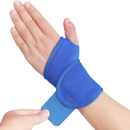 Wrist Brace Wrist Wraps for Carpal Tunnel 2 Pack Wrist Brace Compression Straps Hand Support, Adjustable Wrist Support for Arthritis and Tendinitis, Joint Pain Relief (Black)