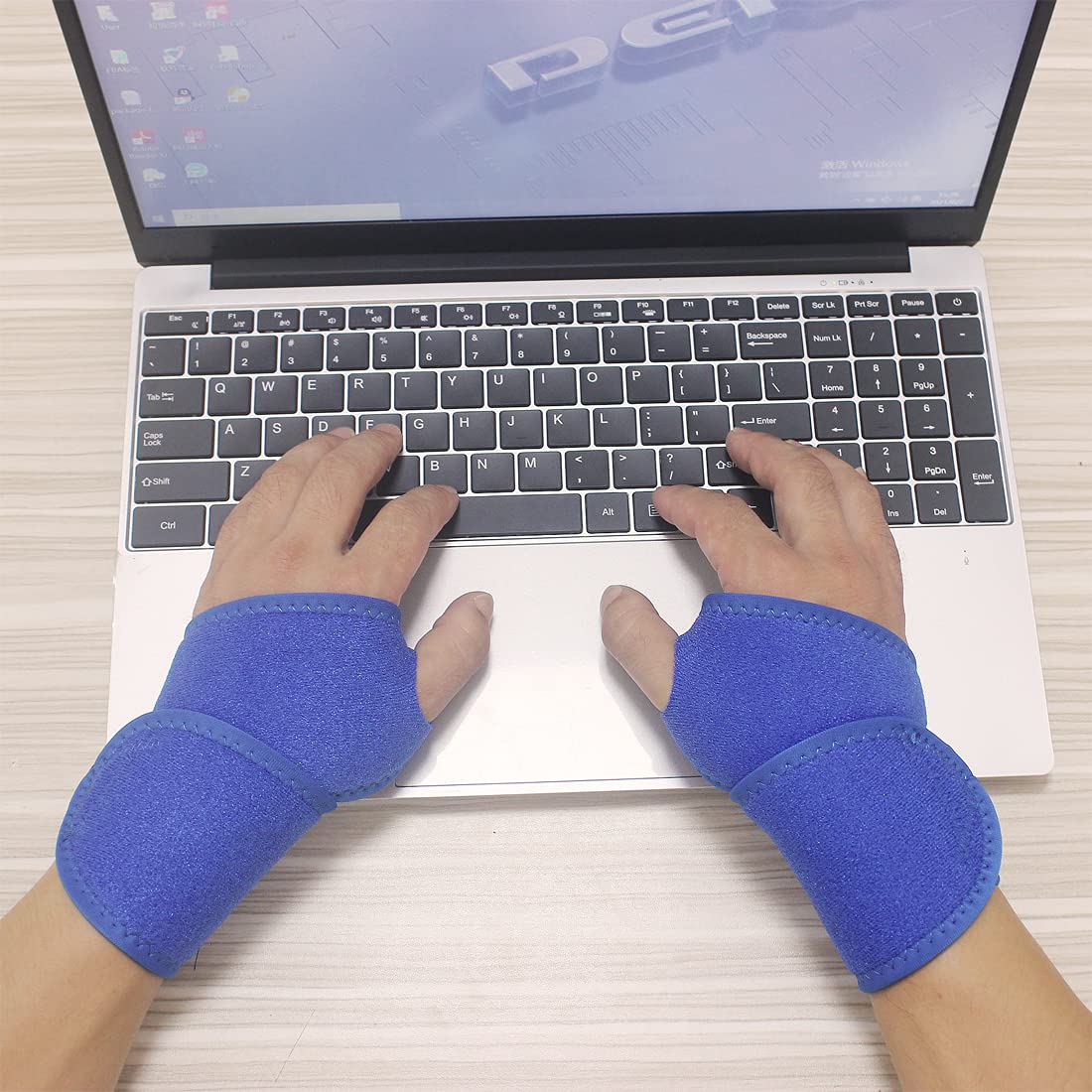 Wrist Brace Wrist Wraps for Carpal Tunnel 2 Pack Wrist Brace Compression Straps Hand Support, Adjustable Wrist Support for Arthritis and Tendinitis, Joint Pain Relief (Black)