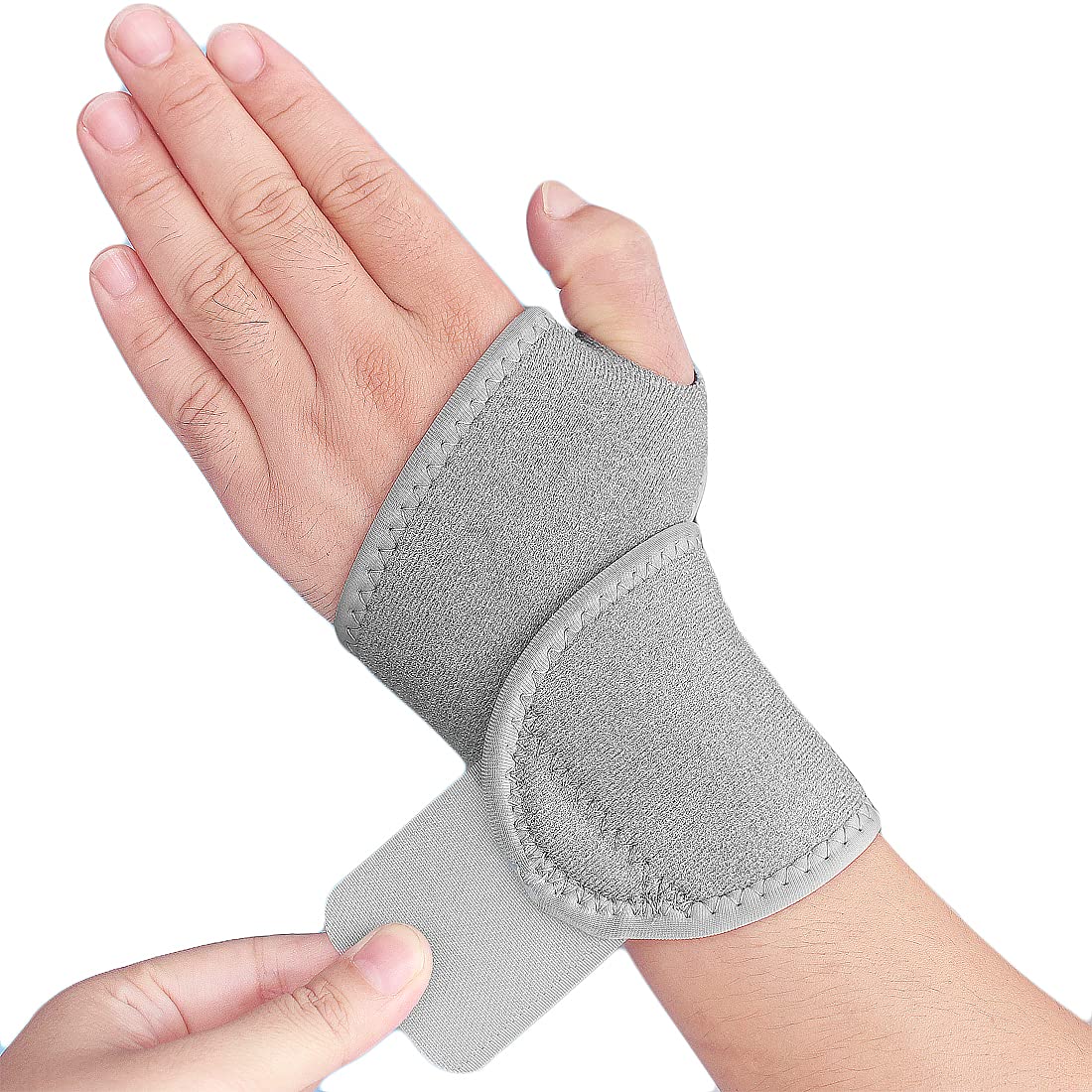 Wrist Brace Wrist Wraps for Carpal Tunnel 2 Pack Wrist Brace Compression Straps Hand Support, Adjustable Wrist Support for Arthritis and Tendinitis, Joint Pain Relief (Black)