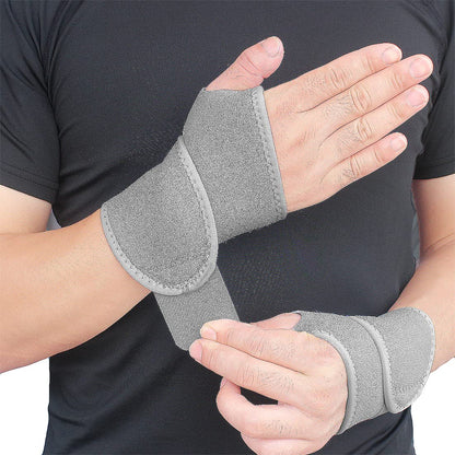 Wrist Brace Wrist Wraps for Carpal Tunnel 2 Pack Wrist Brace Compression Straps Hand Support, Adjustable Wrist Support for Arthritis and Tendinitis, Joint Pain Relief (Black)