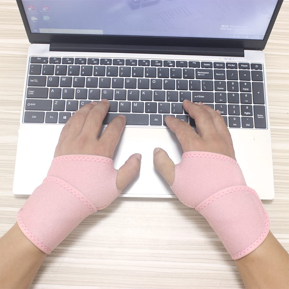 Wrist Brace Wrist Wraps for Carpal Tunnel 2 Pack Wrist Brace Compression Straps Hand Support, Adjustable Wrist Support for Arthritis and Tendinitis, Joint Pain Relief (Black)