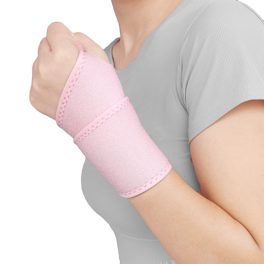 Wrist Brace Wrist Wraps for Carpal Tunnel 2 Pack Wrist Brace Compression Straps Hand Support, Adjustable Wrist Support for Arthritis and Tendinitis, Joint Pain Relief (Black)