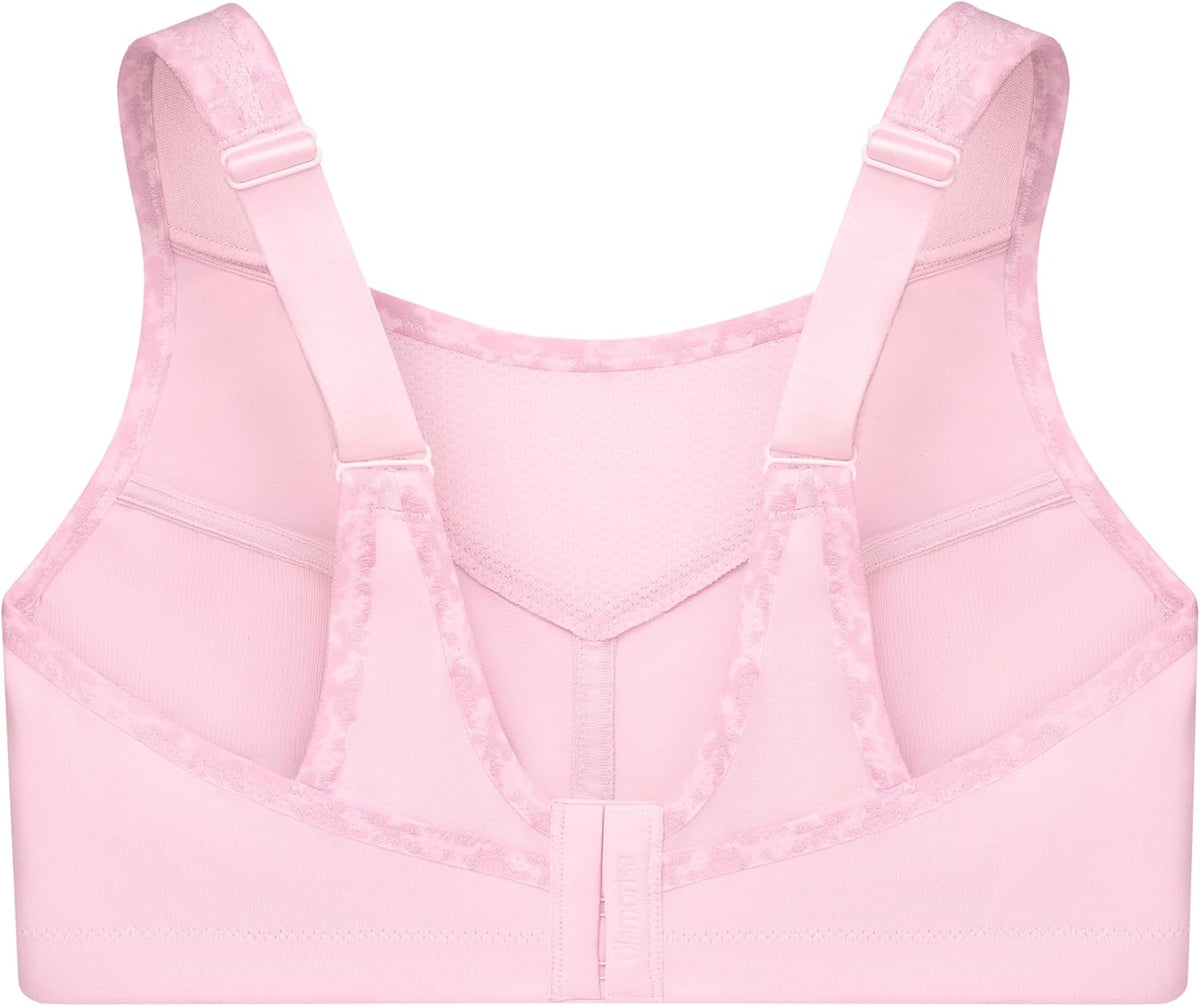 Full Figure Plus Size No-Bounce Camisole Sports Bra Wirefree #1066 - Colors A