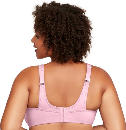 Full Figure Plus Size No-Bounce Camisole Sports Bra Wirefree #1066 - Colors A