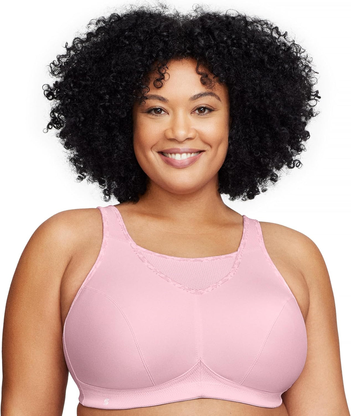 Full Figure Plus Size No-Bounce Camisole Sports Bra Wirefree #1066 - Colors A