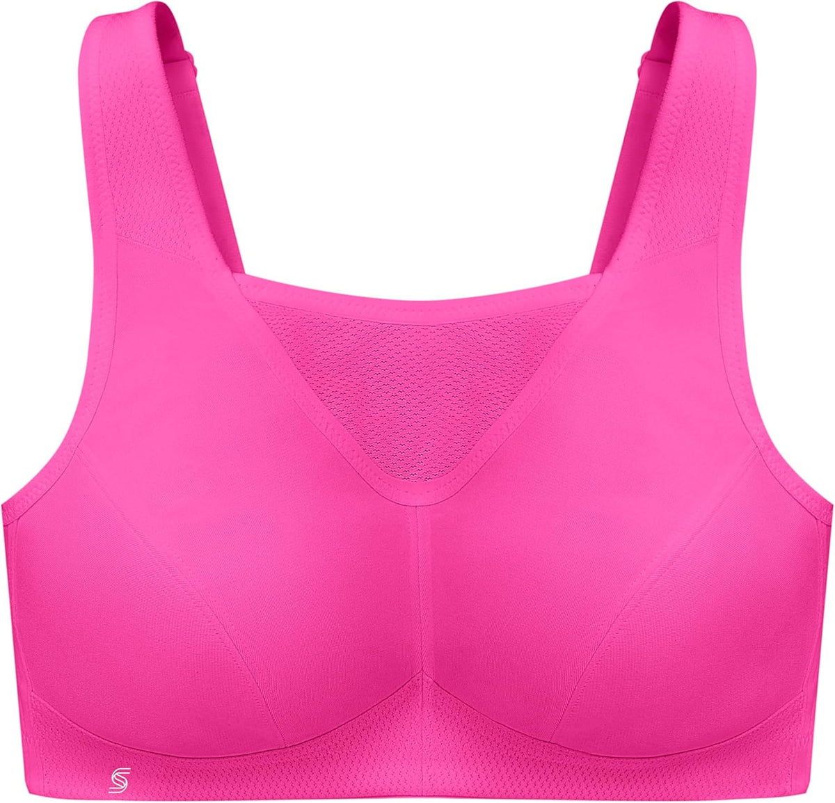 Full Figure Plus Size No-Bounce Camisole Sports Bra Wirefree #1066 - Colors A