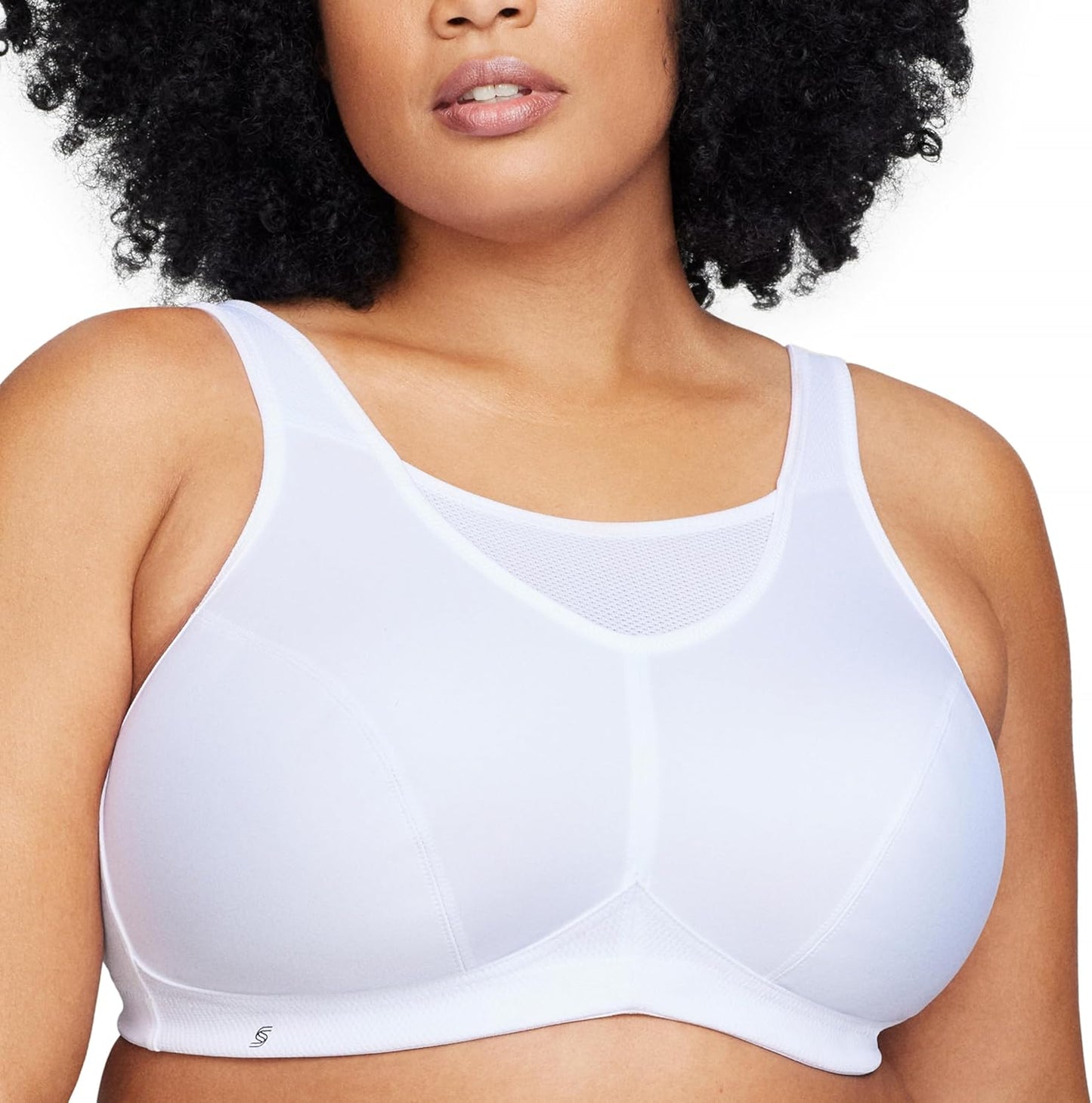 Full Figure Plus Size No-Bounce Camisole Sports Bra Wirefree #1066 - Colors A