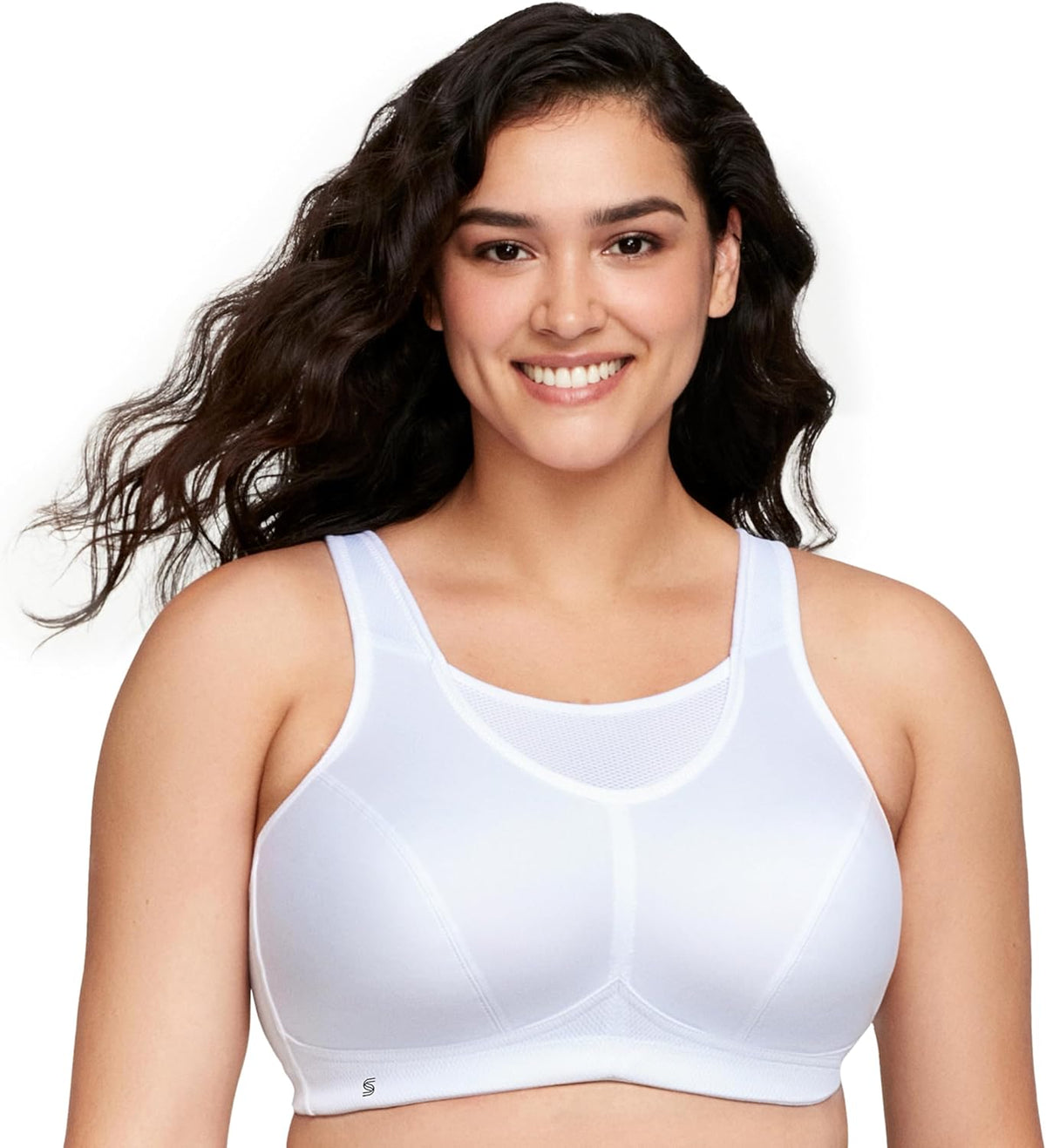 Full Figure Plus Size No-Bounce Camisole Sports Bra Wirefree #1066 - Colors A