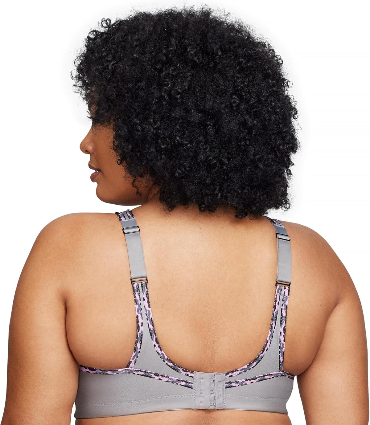 Full Figure Plus Size No-Bounce Camisole Sports Bra Wirefree #1066 - Colors A