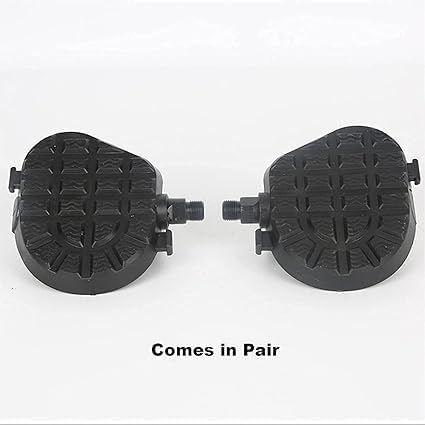 1/2 9/16Exercise Bike Pedals for Indoor Bike, Stationary Bike, Spin Bike, Gym Pedals with Toe Clips, 1 Pair
