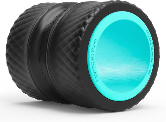 Back Roller - Deep Tissue Massage Wheel, Yoga Wheel & Back Stretcher for Pain Relief (6'')
