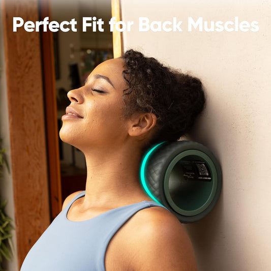Back Roller - Deep Tissue Massage Wheel, Yoga Wheel & Back Stretcher for Pain Relief (6'')