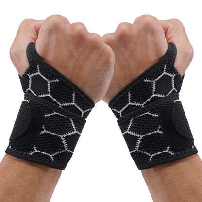 Sport Slim Wrist Wrap - Wrist Brace for Carpal Tunnel Relief, Neoprene-Free Compression Wrist Support for Workout, Adjustable Wrist Guards Fit Right Left Hand(Violet, Pack of 1)