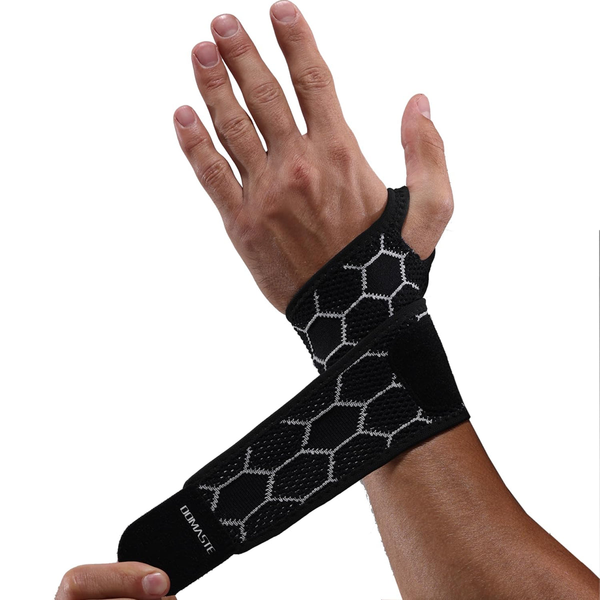 Sport Slim Wrist Wrap - Wrist Brace for Carpal Tunnel Relief, Neoprene-Free Compression Wrist Support for Workout, Adjustable Wrist Guards Fit Right Left Hand(Violet, Pack of 1)