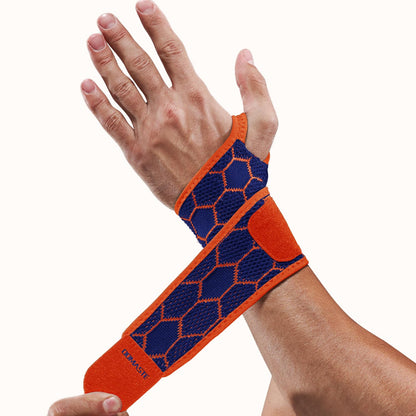 Sport Slim Wrist Wrap - Wrist Brace for Carpal Tunnel Relief, Neoprene-Free Compression Wrist Support for Workout, Adjustable Wrist Guards Fit Right Left Hand(Violet, Pack of 1)