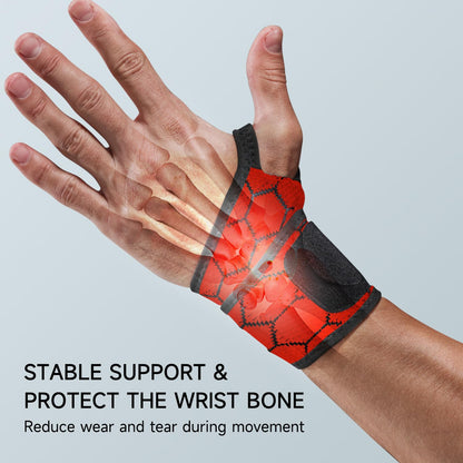 Sport Slim Wrist Wrap - Wrist Brace for Carpal Tunnel Relief, Neoprene-Free Compression Wrist Support for Workout, Adjustable Wrist Guards Fit Right Left Hand(Violet, Pack of 1)