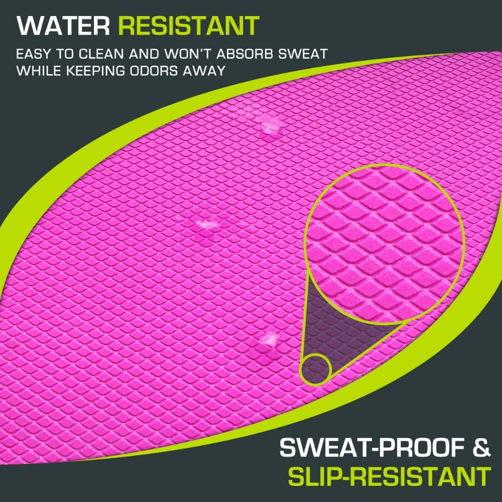 Exercise Balance Pad, Non-Slip Cushioned Foam Mat & Knee Pad for Fitness and Stability Training, Yoga, Physical Therapy