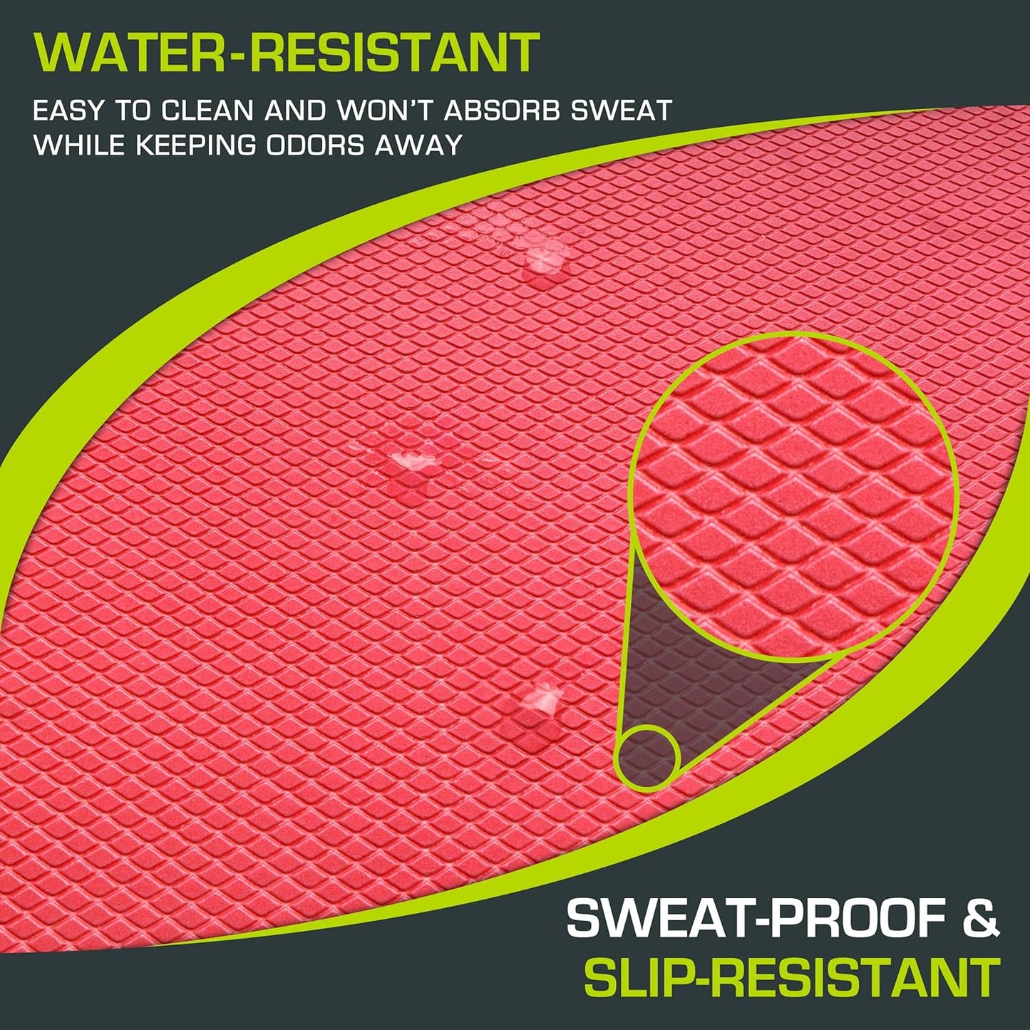 Exercise Balance Pad, Non-Slip Cushioned Foam Mat & Knee Pad for Fitness and Stability Training, Yoga, Physical Therapy