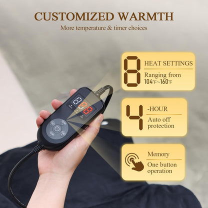 2X Graphene-Infused Heating Pad for Neck and Shoulders and Back