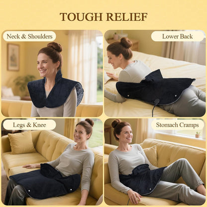 2X Graphene-Infused Heating Pad for Neck and Shoulders and Back