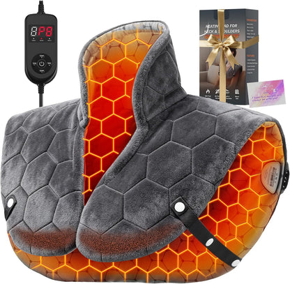 2X Graphene-Infused Heating Pad for Neck and Shoulders and Back