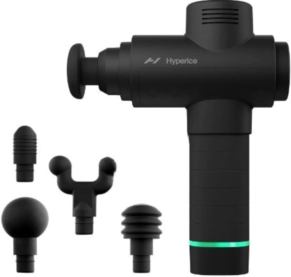 Hypervolt 2 Black - Featuring Quiet Glide Technology - Handheld Percussion Massage Gun | 3 Speeds, 5 Interchangeable Heads | Helps Relieve Sore Muscles and Stiffness