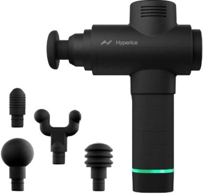 Hypervolt 2 Black - Featuring Quiet Glide Technology - Handheld Percussion Massage Gun | 3 Speeds, 5 Interchangeable Heads | Helps Relieve Sore Muscles and Stiffness