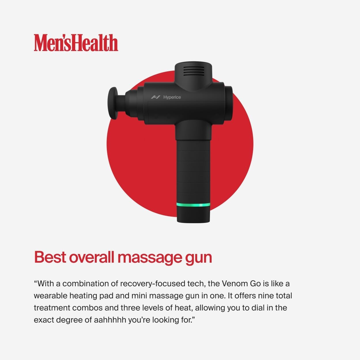 Hypervolt 2 Black - Featuring Quiet Glide Technology - Handheld Percussion Massage Gun | 3 Speeds, 5 Interchangeable Heads | Helps Relieve Sore Muscles and Stiffness