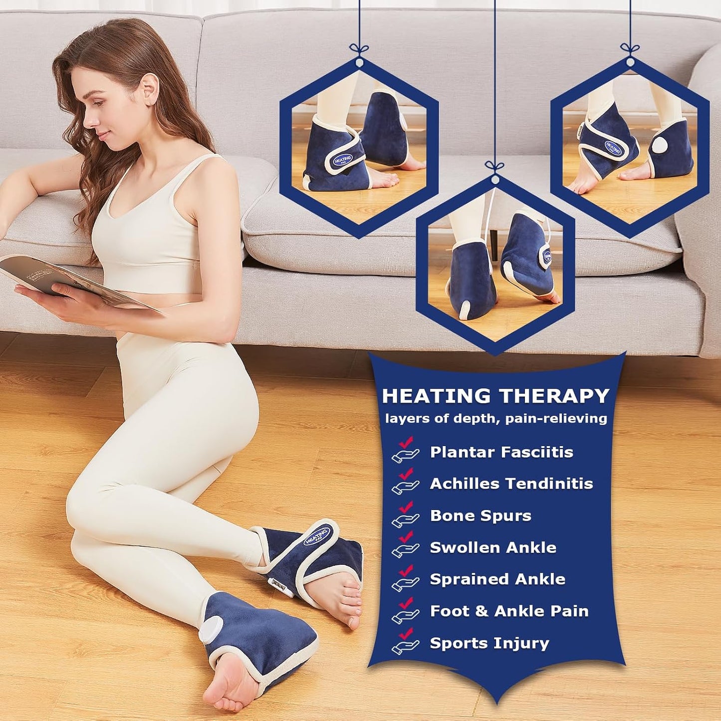 Electric Neck Heating Pad for Pain Relief, 86℉-158℉ & 30S Heating Heated Neck Wrap Warmer for Soreness Stiffness, Super Soft Heated Scarf, Neck Heat Pad, Auto Shut-Off Timer, Gifts for Women