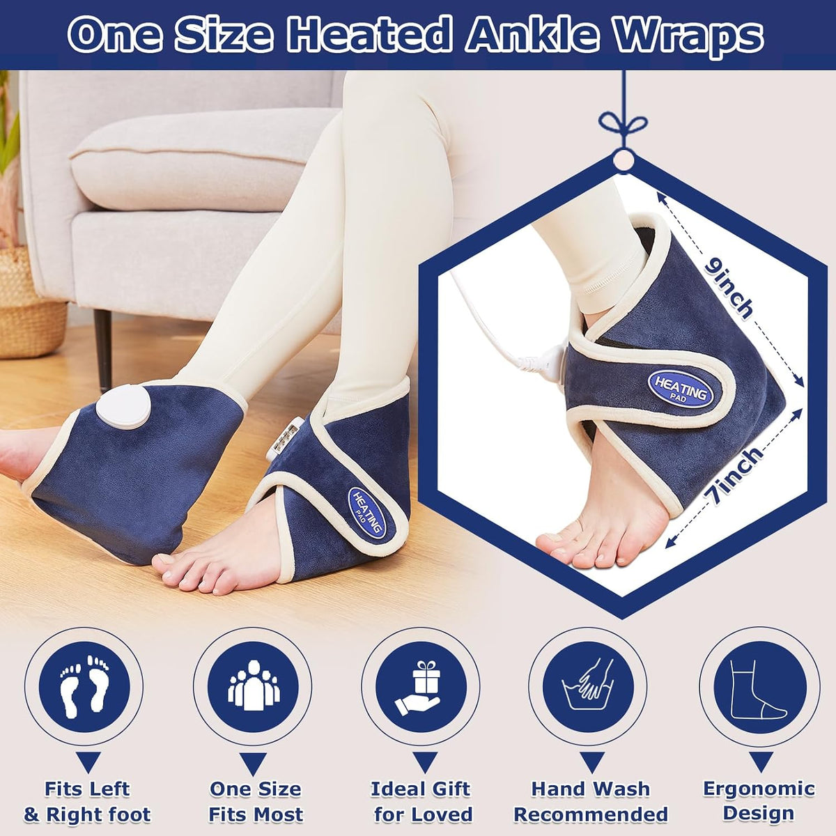 Electric Neck Heating Pad for Pain Relief, 86℉-158℉ & 30S Heating Heated Neck Wrap Warmer for Soreness Stiffness, Super Soft Heated Scarf, Neck Heat Pad, Auto Shut-Off Timer, Gifts for Women