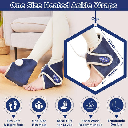 Electric Neck Heating Pad for Pain Relief, 86℉-158℉ & 30S Heating Heated Neck Wrap Warmer for Soreness Stiffness, Super Soft Heated Scarf, Neck Heat Pad, Auto Shut-Off Timer, Gifts for Women