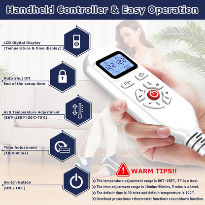 Electric Neck Heating Pad for Pain Relief, 86℉-158℉ & 30S Heating Heated Neck Wrap Warmer for Soreness Stiffness, Super Soft Heated Scarf, Neck Heat Pad, Auto Shut-Off Timer, Gifts for Women