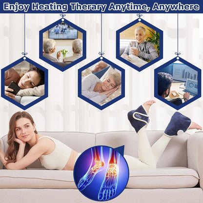 Electric Neck Heating Pad for Pain Relief, 86℉-158℉ & 30S Heating Heated Neck Wrap Warmer for Soreness Stiffness, Super Soft Heated Scarf, Neck Heat Pad, Auto Shut-Off Timer, Gifts for Women
