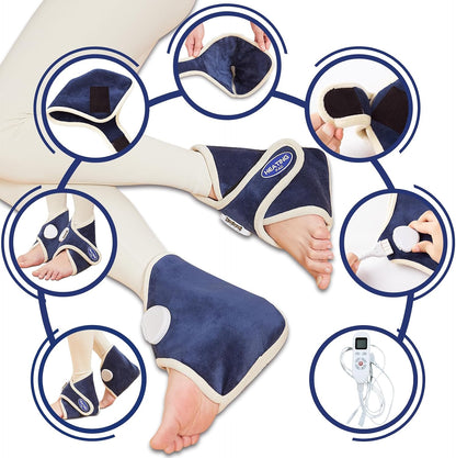 Electric Neck Heating Pad for Pain Relief, 86℉-158℉ & 30S Heating Heated Neck Wrap Warmer for Soreness Stiffness, Super Soft Heated Scarf, Neck Heat Pad, Auto Shut-Off Timer, Gifts for Women