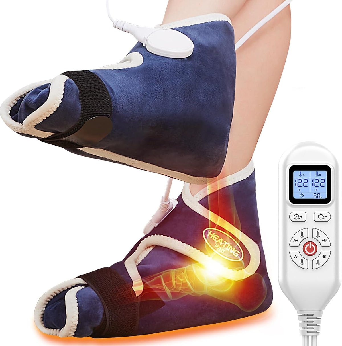 Electric Neck Heating Pad for Pain Relief, 86℉-158℉ & 30S Heating Heated Neck Wrap Warmer for Soreness Stiffness, Super Soft Heated Scarf, Neck Heat Pad, Auto Shut-Off Timer, Gifts for Women