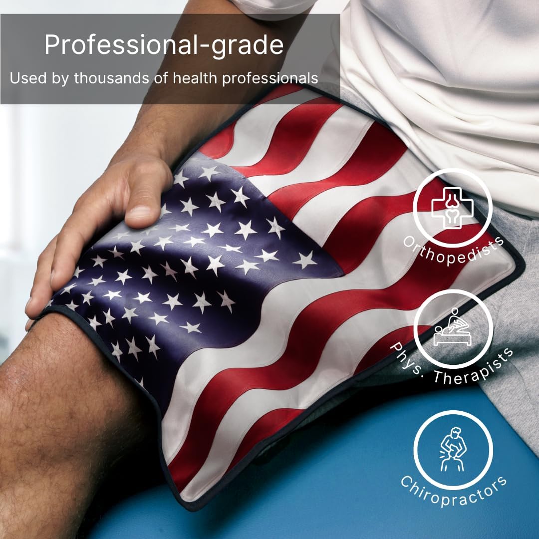 FlexiKold Gel Soft Flexible Ice Packs for Injuries - Reusable Freezer Cold Pack, Cold Compress & Cooling Gel Pad for Face, Shoulder, Hip, Leg, Arm, Ankle & Foot Injury - Medium - 7.5” x 11”